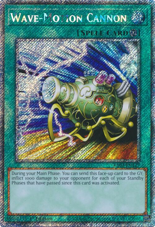 Wave-Motion Cannon (Platinum Secret Rare) [RA03-EN127] Platinum Secret Rare | Clutch Gaming