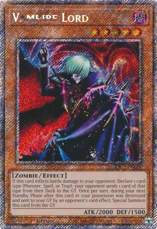 Vampire Lord (Platinum Secret Rare) [RA03-EN128] Platinum Secret Rare | Clutch Gaming