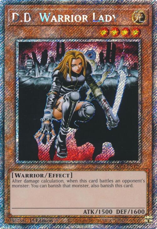 D.D. Warrior Lady (Platinum Secret Rare) [RA03-EN129] Platinum Secret Rare | Clutch Gaming