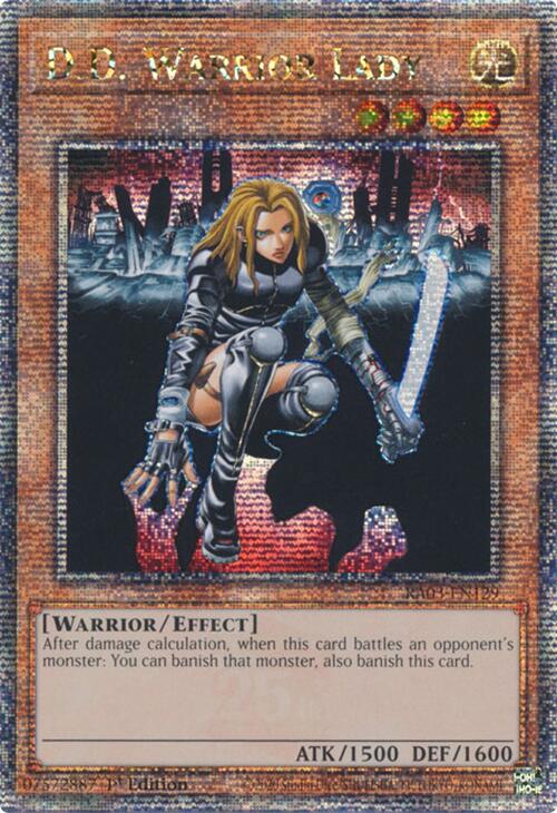 D.D. Warrior Lady (Quarter Century Secret Rare) [RA03-EN129] Quarter Century Secret Rare | Clutch Gaming