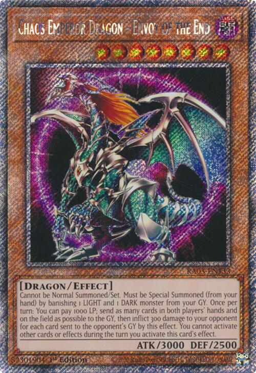 Chaos Emperor Dragon - Envoy of the End (Platinum Secret Rare) [RA03-EN133] Platinum Secret Rare | Clutch Gaming