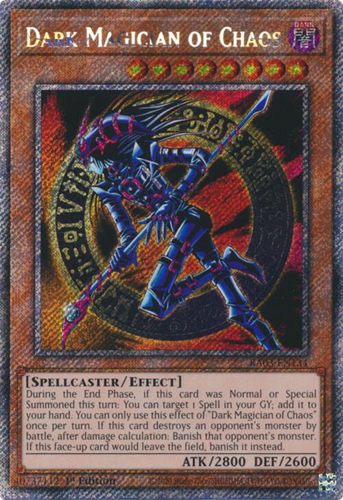 Dark Magician of Chaos (Platinum Secret Rare) [RA03-EN134] Platinum Secret Rare | Clutch Gaming