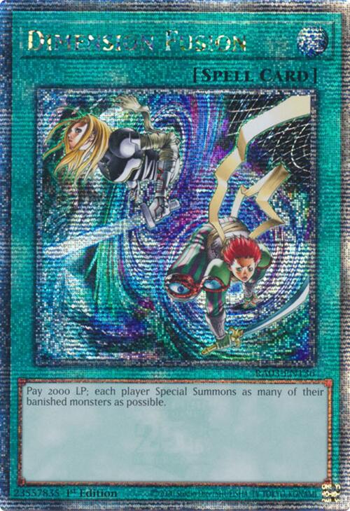 Dimension Fusion (Quarter Century Secret Rare) [RA03-EN136] Quarter Century Secret Rare | Clutch Gaming