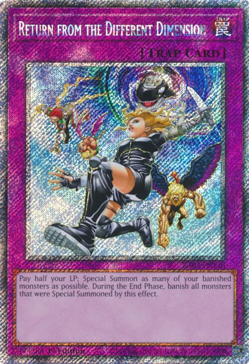 Return from the Different Dimension (Platinum Secret Rare) [RA03-EN140] Platinum Secret Rare | Clutch Gaming