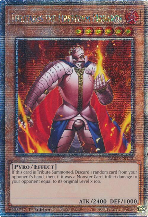 Thestalos the Firestorm Monarch (Quarter Century Secret Rare) [RA03-EN143] Quarter Century Secret Rare | Clutch Gaming