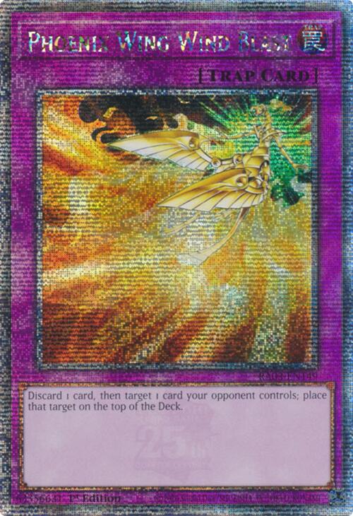 Phoenix Wing Wind Blast (Quarter Century Secret Rare) [RA03-EN149] Quarter Century Secret Rare | Clutch Gaming