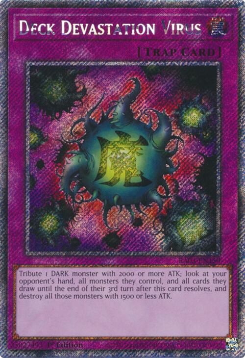 Deck Devastation Virus (Platinum Secret Rare) [RA03-EN150] Platinum Secret Rare | Clutch Gaming