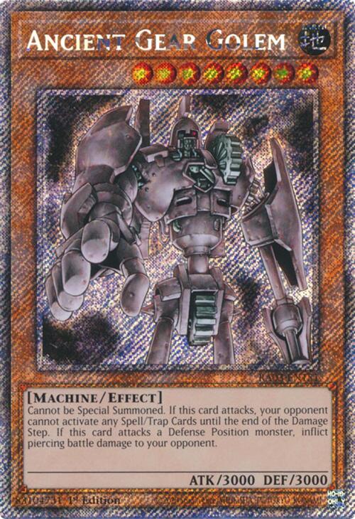 Ancient Gear Golem (Platinum Secret Rare) [RA03-EN151] Platinum Secret Rare | Clutch Gaming