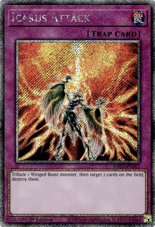 Icarus Attack (Platinum Secret Rare) [RA03-EN165] Platinum Secret Rare | Clutch Gaming
