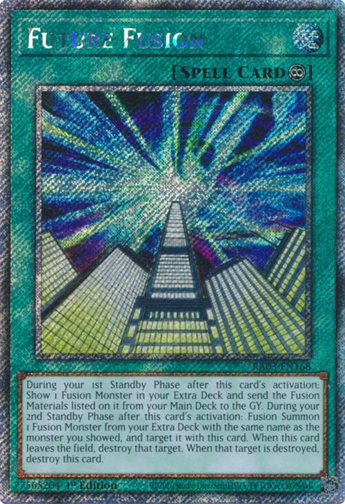 Future Fusion (Platinum Secret Rare) [RA03-EN168] Platinum Secret Rare | Clutch Gaming