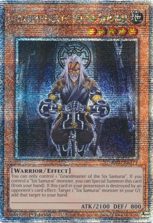 Grandmaster of the Six Samurai (Quarter Century Secret Rare) [RA03-EN174] Quarter Century Secret Rare | Clutch Gaming