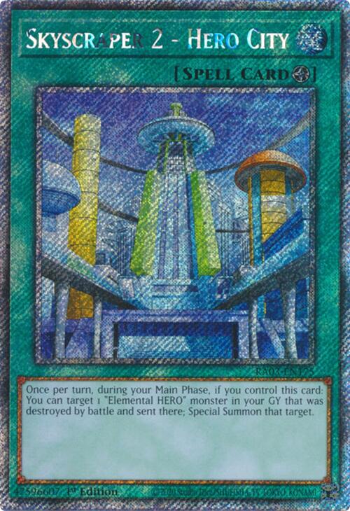 Skyscraper 2 - Hero City (Platinum Secret Rare) [RA03-EN175] Platinum Secret Rare | Clutch Gaming