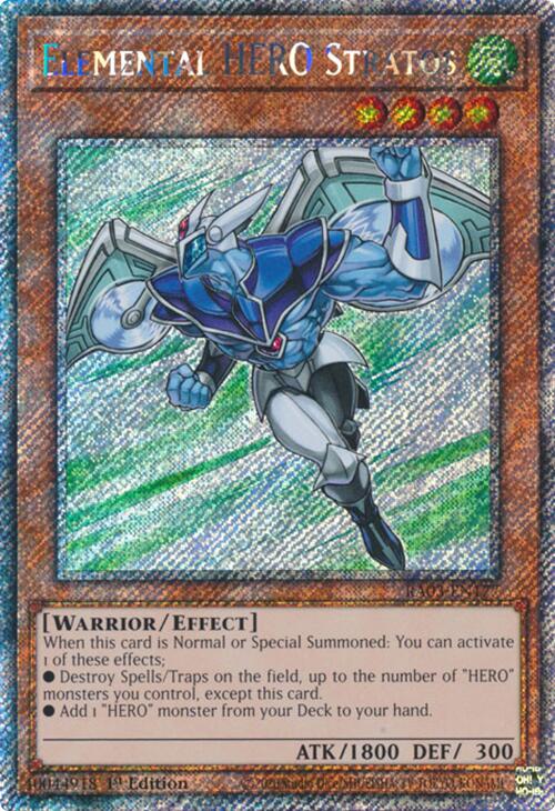Elemental HERO Stratos (Platinum Secret Rare) [RA03-EN177] Platinum Secret Rare | Clutch Gaming