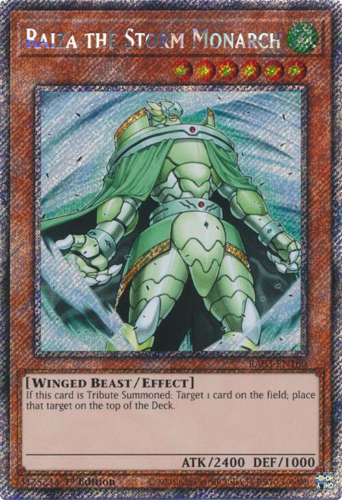 Raiza the Storm Monarch (Platinum Secret Rare) [RA03-EN180] Platinum Secret Rare | Clutch Gaming