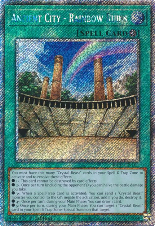 Ancient City - Rainbow Ruins (Platinum Secret Rare) [RA03-EN181] Platinum Secret Rare | Clutch Gaming