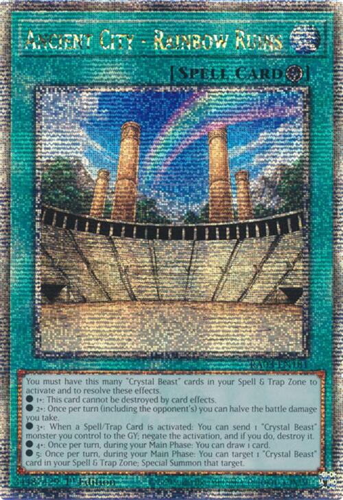 Ancient City - Rainbow Ruins (Quarter Century Secret Rare) [RA03-EN181] Quarter Century Secret Rare | Clutch Gaming