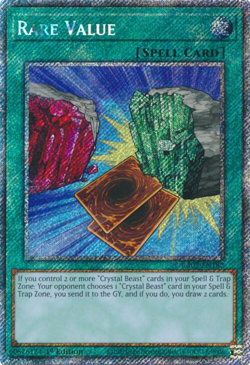 Rare Value (Platinum Secret Rare) [RA03-EN182] Platinum Secret Rare | Clutch Gaming