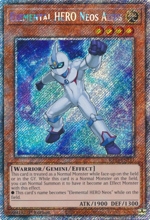 Elemental HERO Neos Alius (Platinum Secret Rare) [RA03-EN184] Platinum Secret Rare | Clutch Gaming