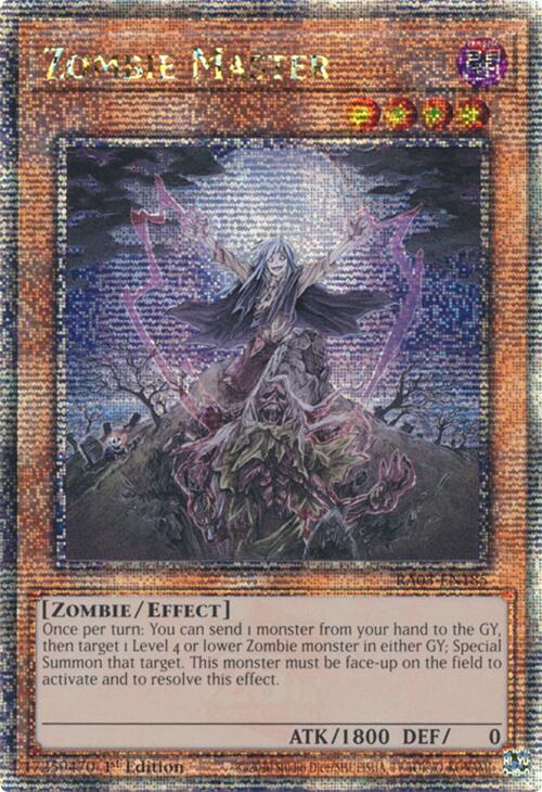 Zombie Master (Quarter Century Secret Rare) [RA03-EN185] Quarter Century Secret Rare | Clutch Gaming
