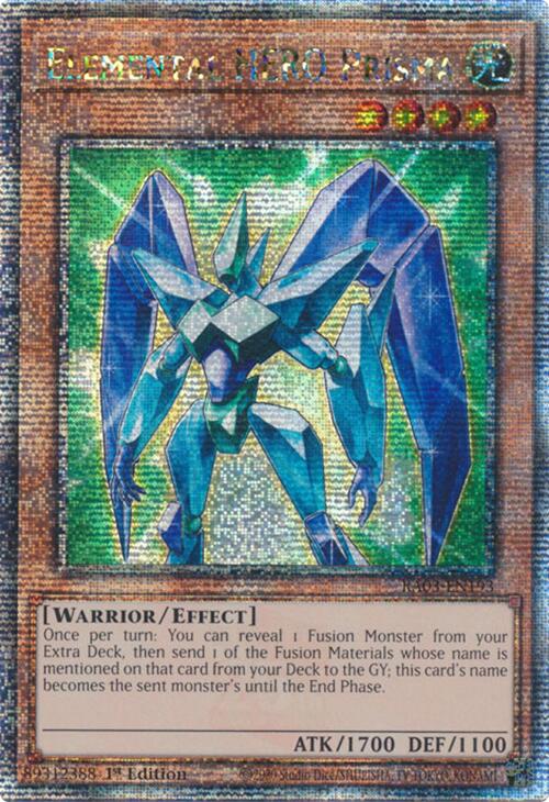 Elemental HERO Prisma (Quarter Century Secret Rare) [RA03-EN193] Quarter Century Secret Rare | Clutch Gaming