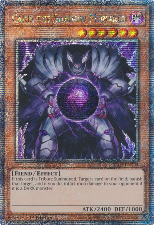 Caius the Shadow Monarch (Quarter Century Secret Rare) [RA03-EN194] Quarter Century Secret Rare | Clutch Gaming