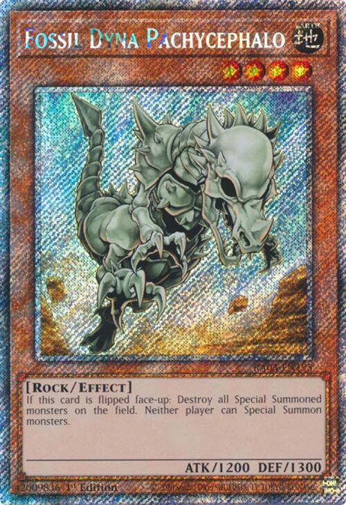 Fossil Dyna Pachycephalo (Platinum Secret Rare) [RA03-EN195] Platinum Secret Rare | Clutch Gaming