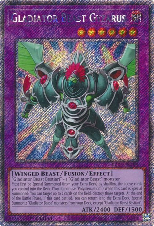 Gladiator Beast Gyzarus (Platinum Secret Rare) [RA03-EN198] Platinum Secret Rare | Clutch Gaming