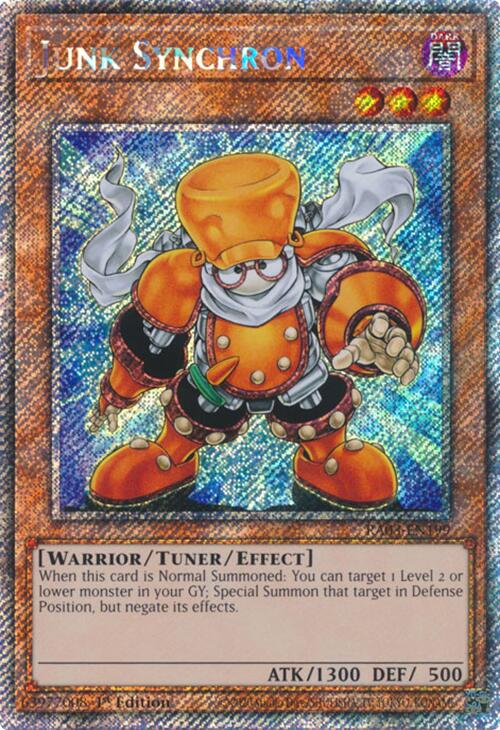 Junk Synchron (Platinum Secret Rare) [RA03-EN199] Platinum Secret Rare | Clutch Gaming