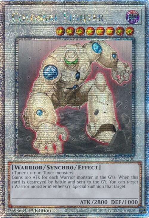 Colossal Fighter (Quarter Century Secret Rare) [RA03-EN200] Quarter Century Secret Rare | Clutch Gaming