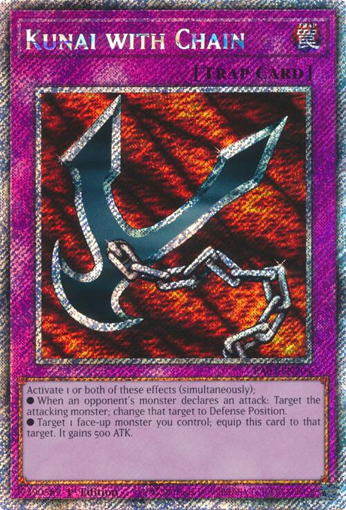 Kunai with Chain (Platinum Secret Rare) [RA03-EN204] Platinum Secret Rare | Clutch Gaming