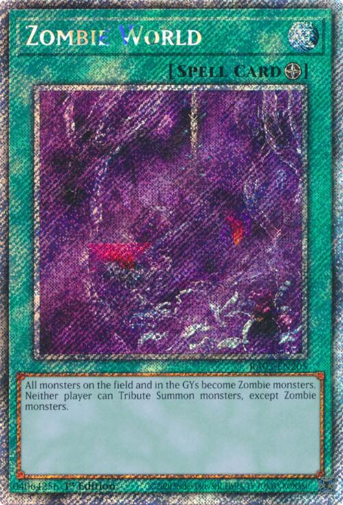 Zombie World (Platinum Secret Rare) [RA03-EN205] Platinum Secret Rare | Clutch Gaming