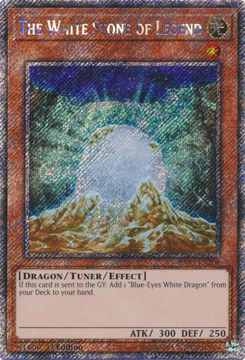 The White Stone of Legend (Platinum Secret Rare) [RA03-EN208] Platinum Secret Rare | Clutch Gaming