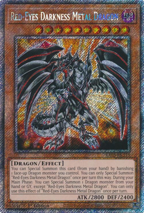 Red-Eyes Darkness Metal Dragon (Platinum Secret Rare) [RA03-EN212] Platinum Secret Rare | Clutch Gaming