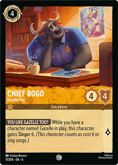 Chief Bogo - Gazelle Fan (11/204) [Azurite Sea] | Clutch Gaming