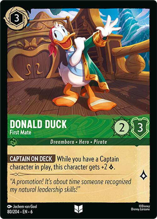 Donald Duck - First Mate (80/204) [Azurite Sea] | Clutch Gaming