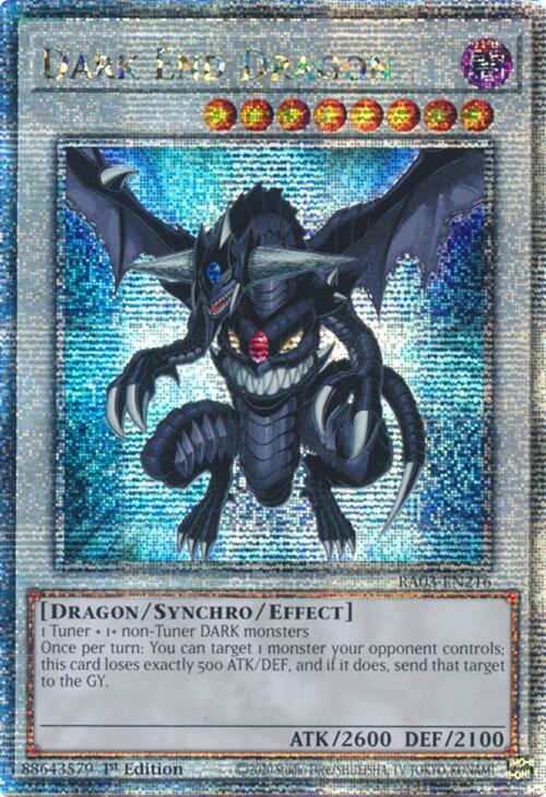 Dark End Dragon (Quarter Century Secret Rare) [RA03-EN216] Quarter Century Secret Rare | Clutch Gaming