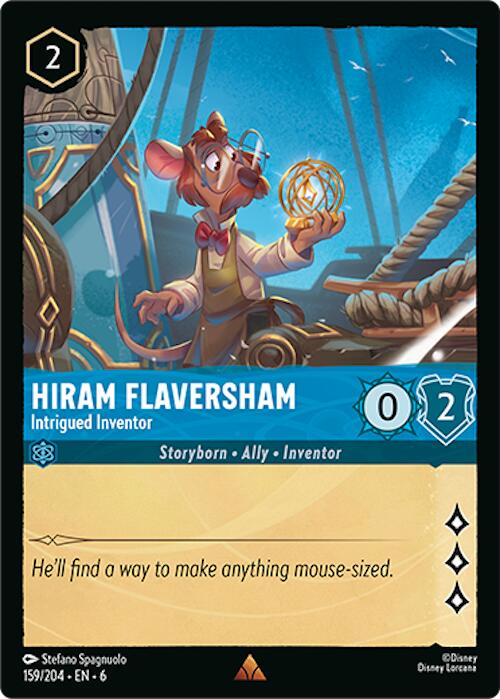 Hiram Flaversham - Intrigued Inventor (159/204) [Azurite Sea] | Clutch Gaming