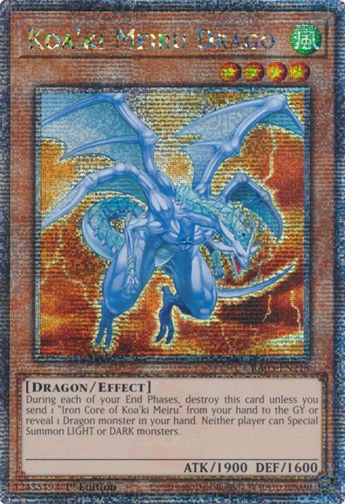 Koa'ki Meiru Drago (Quarter Century Secret Rare) [RA03-EN218] Quarter Century Secret Rare | Clutch Gaming