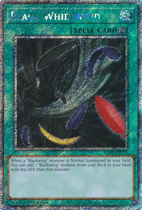 Black Whirlwind (Platinum Secret Rare) [RA03-EN219] Platinum Secret Rare | Clutch Gaming