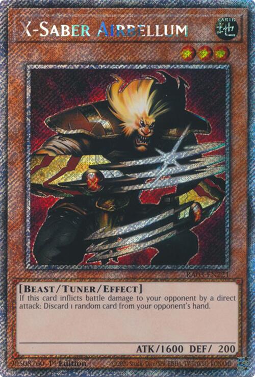 X-Saber Airbellum (Platinum Secret Rare) [RA03-EN221] Platinum Secret Rare | Clutch Gaming