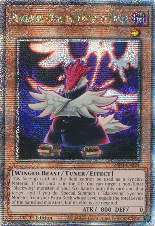 Blackwing - Vayu the Emblem of Honor (Quarter Century Secret Rare) [RA03-EN224] Quarter Century Secret Rare | Clutch Gaming