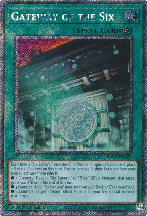 Gateway of the Six (Platinum Secret Rare) [RA03-EN229] Platinum Secret Rare | Clutch Gaming