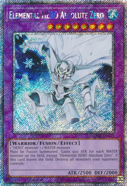 Elemental HERO Absolute Zero (Platinum Secret Rare) [RA03-EN231] Platinum Secret Rare | Clutch Gaming