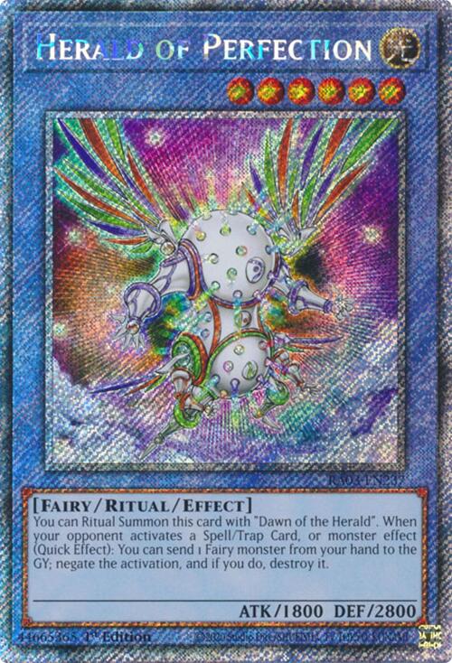 Herald of Perfection (Platinum Secret Rare) [RA03-EN237] Platinum Secret Rare | Clutch Gaming