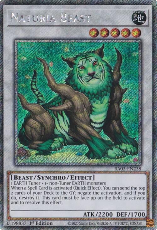 Naturia Beast (Platinum Secret Rare) [RA03-EN238] Platinum Secret Rare | Clutch Gaming