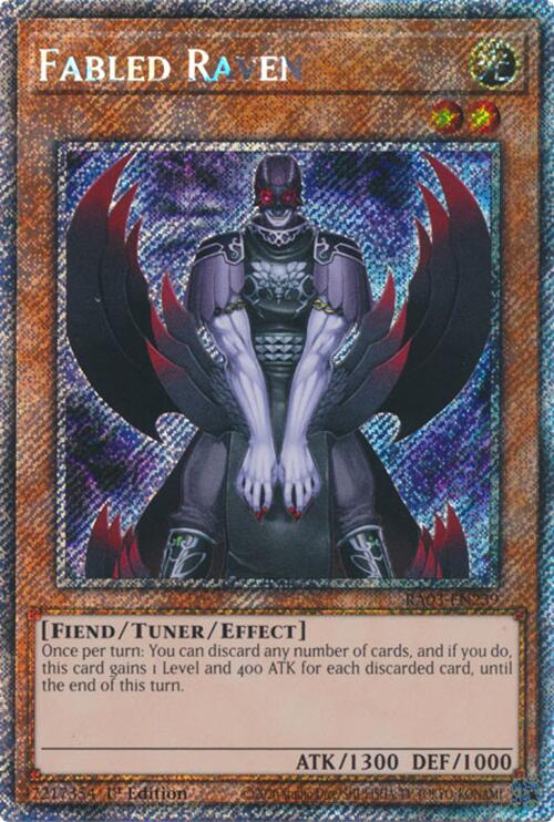 Fabled Raven (Platinum Secret Rare) [RA03-EN239] Platinum Secret Rare | Clutch Gaming