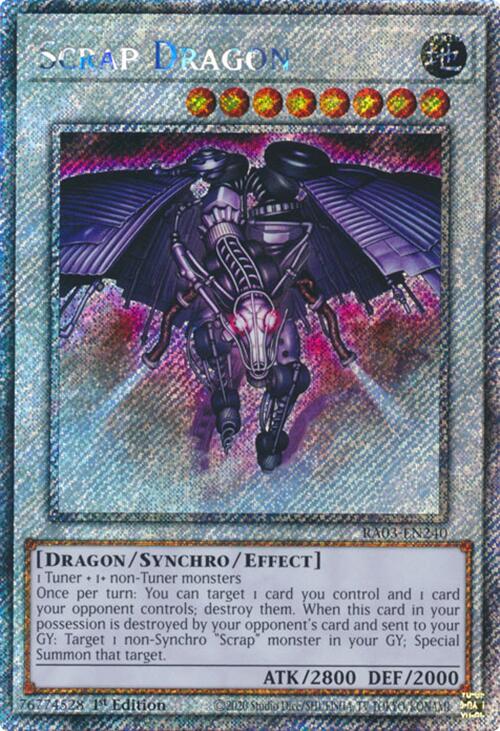 Scrap Dragon (Platinum Secret Rare) [RA03-EN240] Platinum Secret Rare | Clutch Gaming