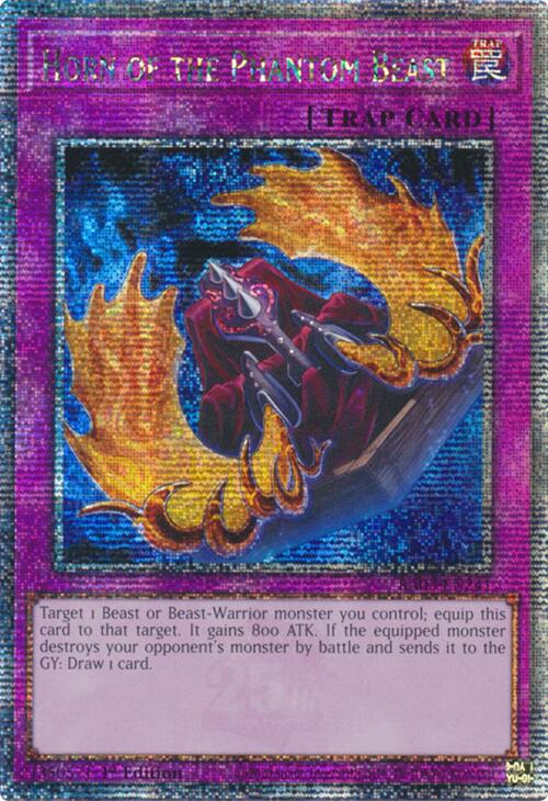 Horn of the Phantom Beast (Quarter Century Secret Rare) [RA03-EN241] Quarter Century Secret Rare | Clutch Gaming