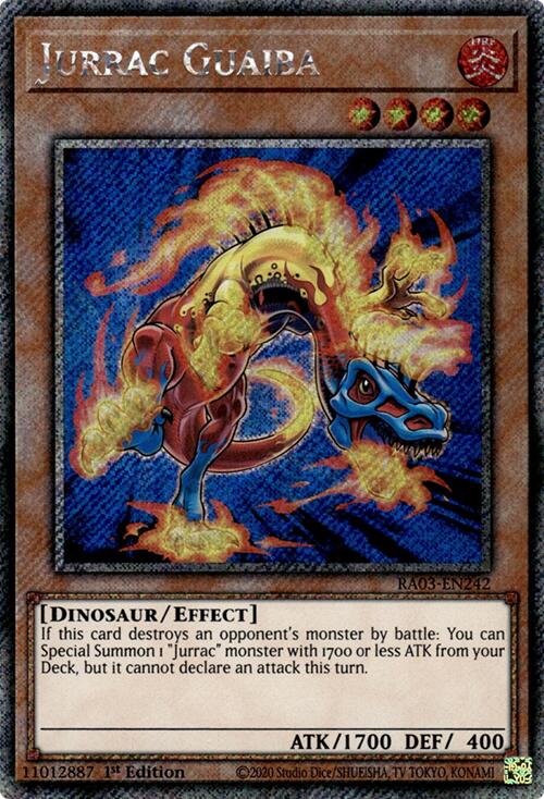 Jurrac Guaiba (Platinum Secret Rare) [RA03-EN242] Platinum Secret Rare | Clutch Gaming