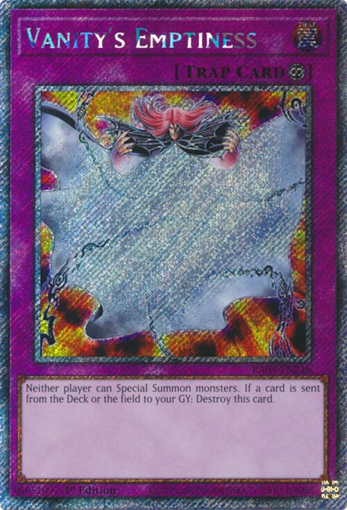 Vanity's Emptiness (Platinum Secret Rare) [RA03-EN246] Platinum Secret Rare | Clutch Gaming